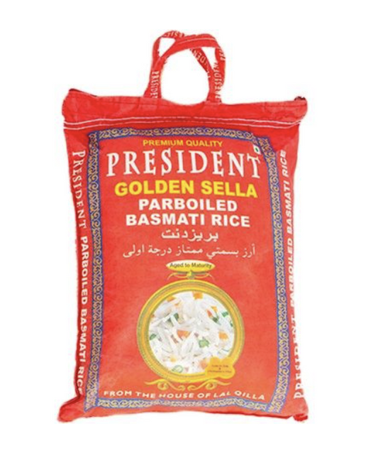 Basmati Rice Golden Sella 5KG PRESIDENT