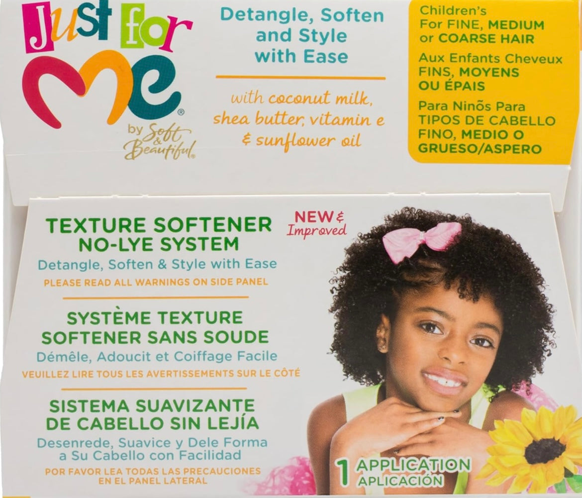 Hair Texture Softener Kit - 1 PCS JUST FOR ME(Hair relaxer)