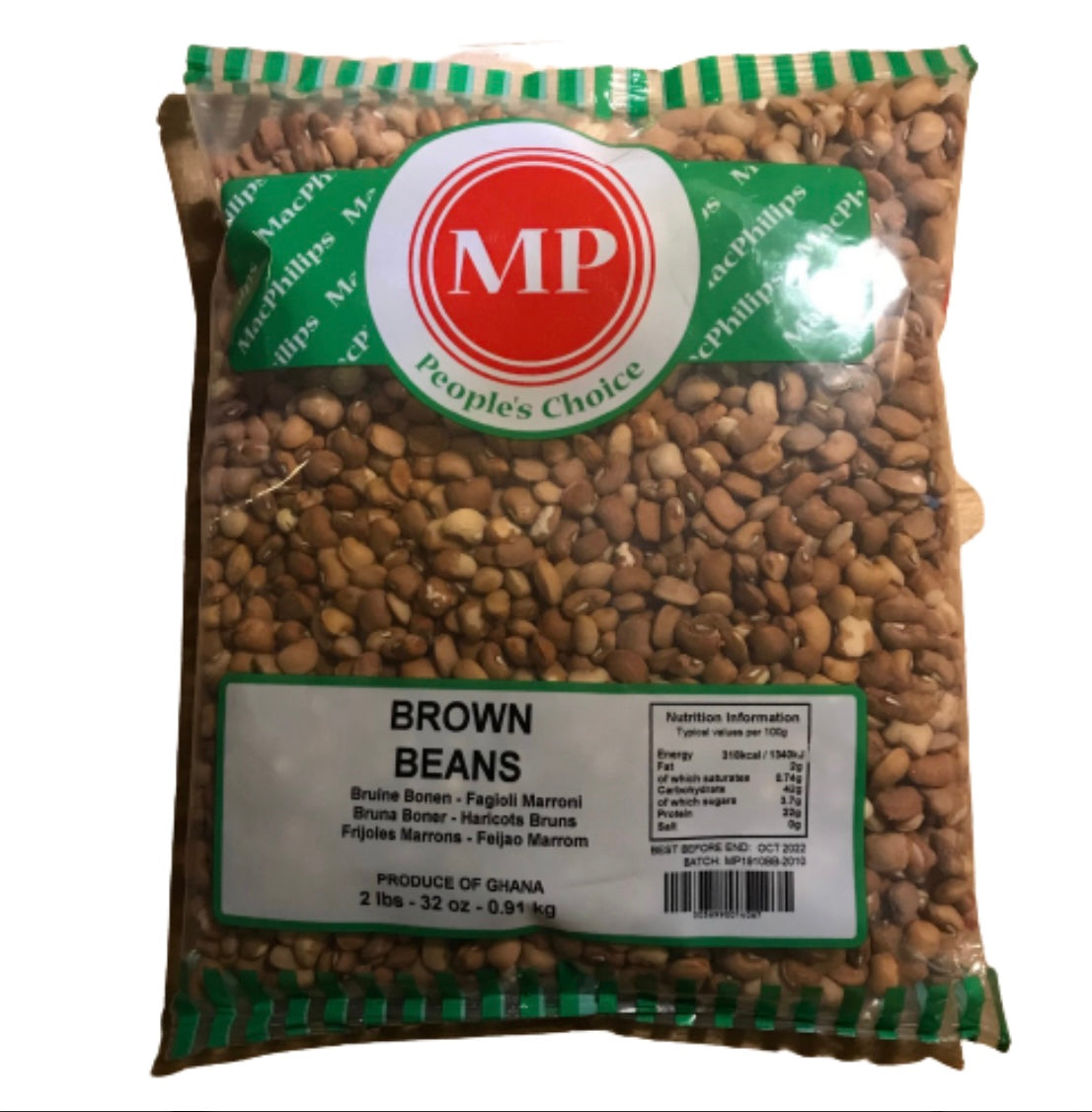 Brown Beans 910g - MP