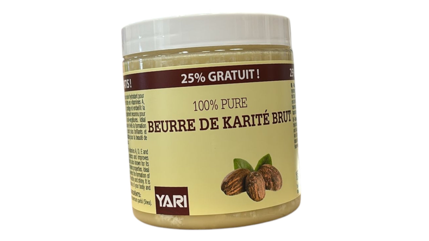 100% PURE & RAW SHEA BUTTER  250ML - YARI